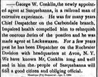 Conklin, George W